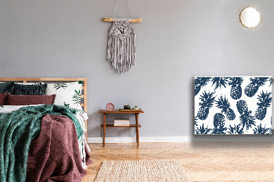 Magnetisk radiatorkåpa Grå ananas