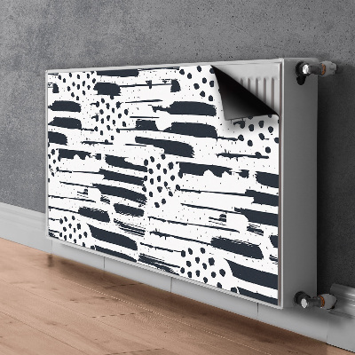 Magnetisk radiatorkåpa Abstrakt målning
