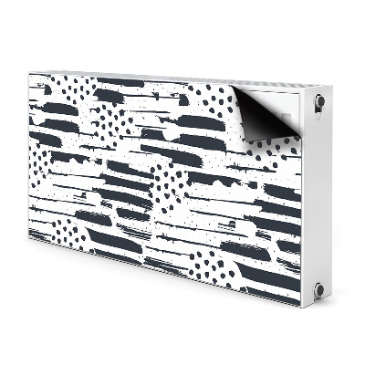 Magnetisk radiatorkåpa Abstrakt målning