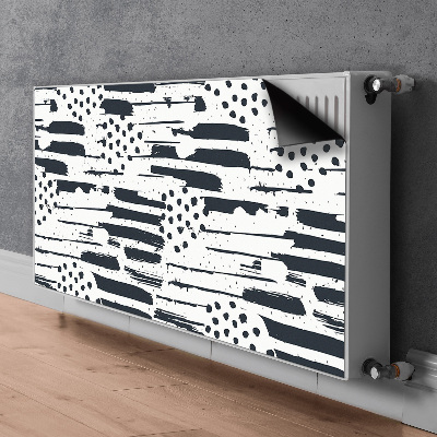 Magnetisk radiatorkåpa Abstrakt målning