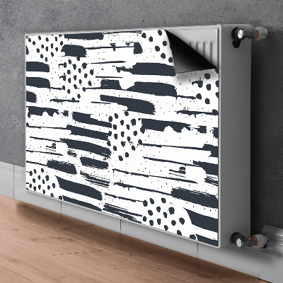 Magnetisk radiatorkåpa Abstrakt målning