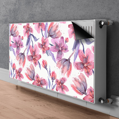 Magnetiskt radiatorskydd Pastellblommor