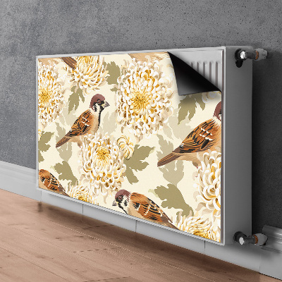 Magnetiskt radiatorskydd Gyllene fåglar
