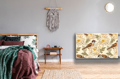 Magnetiskt radiatorskydd Gyllene fåglar