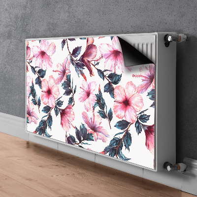 Magnetiskt radiatorskydd Hibiskus blommor