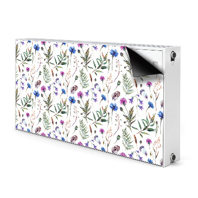 Magnetisk radiatorkåpa Blommor från ängen