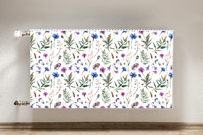 Magnetisk radiatorkåpa Blommor från ängen