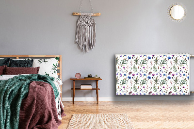 Magnetisk radiatorkåpa Blommor från ängen
