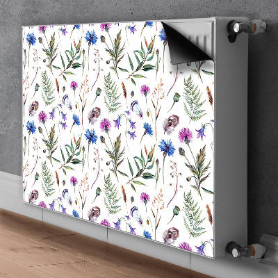 Magnetisk radiatorkåpa Blommor från ängen