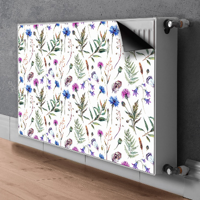 Magnetisk radiatorkåpa Blommor från ängen