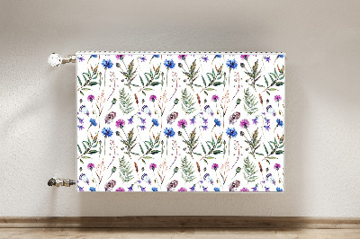 Magnetisk radiatorkåpa Blommor från ängen