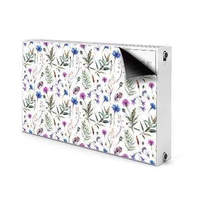 Magnetisk radiatorkåpa Blommor från ängen
