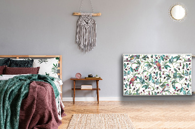 Magnetisk radiatorkåpa Fåglar på en gren
