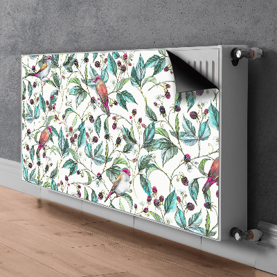 Magnetisk radiatorkåpa Fåglar på en gren