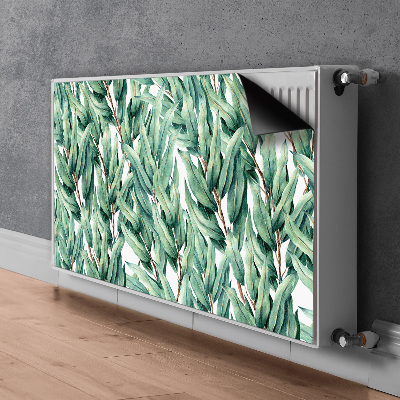 Magnetisk radiatorkåpa Målade blad
