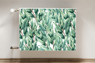 Magnetisk radiatorkåpa Målade blad