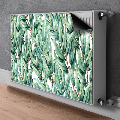 Magnetisk radiatorkåpa Målade blad