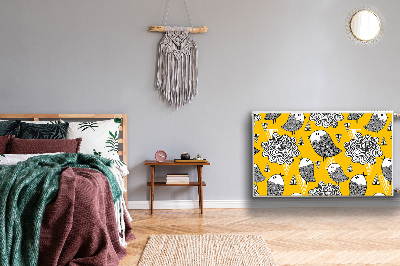 Magnetisk radiatorkåpa Doodle fåglar