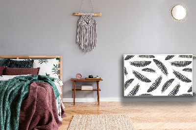 Magnetiskt radiatorskydd Boho stil fjädrar