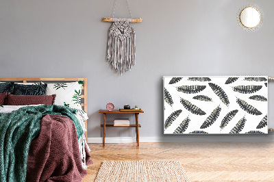 Magnetiskt radiatorskydd Boho stil fjädrar