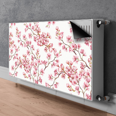 Magnetiskt radiatorskydd körsbärsblommor