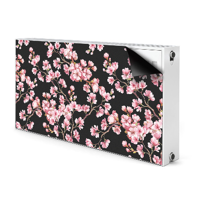 Magnetisk radiatorkåpa körsbärsblommor