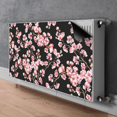 Magnetisk radiatorkåpa körsbärsblommor