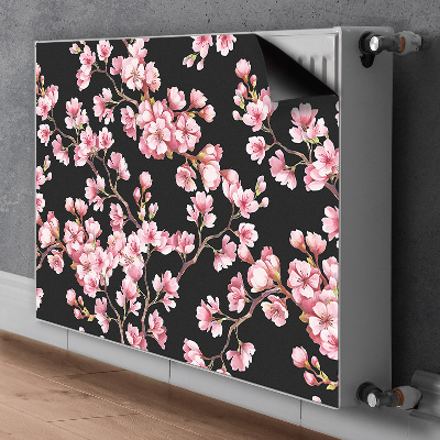 Magnetisk radiatorkåpa körsbärsblommor