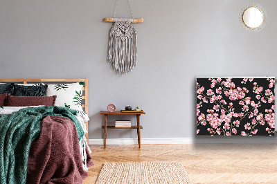 Magnetisk radiatorkåpa körsbärsblommor