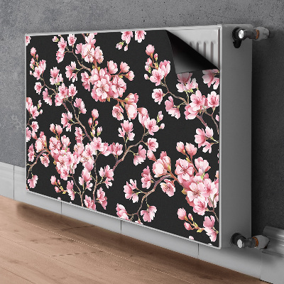 Magnetisk radiatorkåpa körsbärsblommor