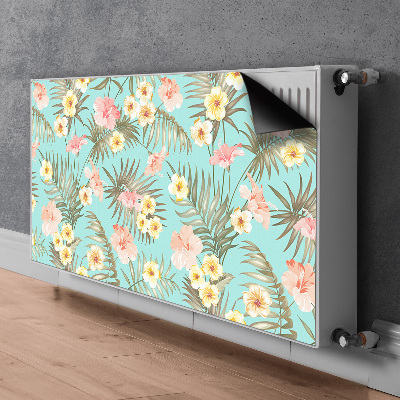 Magnetisk radiatorkåpa Pastellblommor