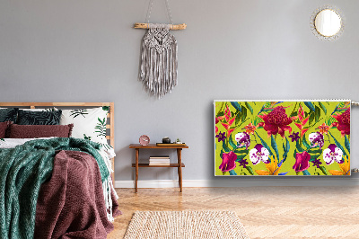 Magnetiskt radiatorskydd Målad trädgård
