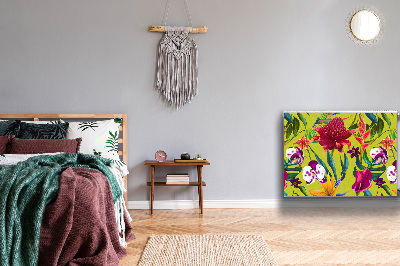 Magnetiskt radiatorskydd Målad trädgård