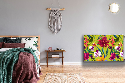Magnetiskt radiatorskydd Målad trädgård