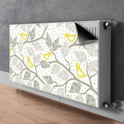 Magnetiskt radiatorskydd Fåglar