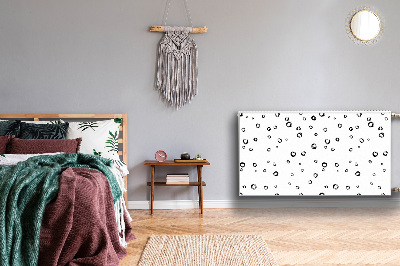 Magnetiskt radiatorskydd Ritade cirklar