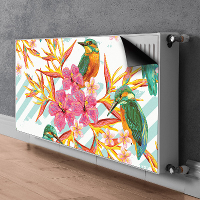 Magnetiskt radiatorskydd Sommarfåglar