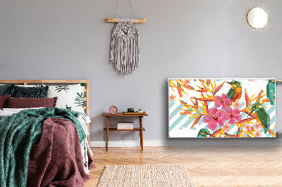 Magnetiskt radiatorskydd Sommarfåglar