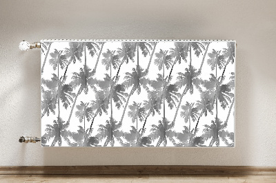 Magnetiskt radiatorskydd Grå palmer
