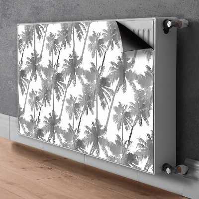 Magnetiskt radiatorskydd Grå palmer