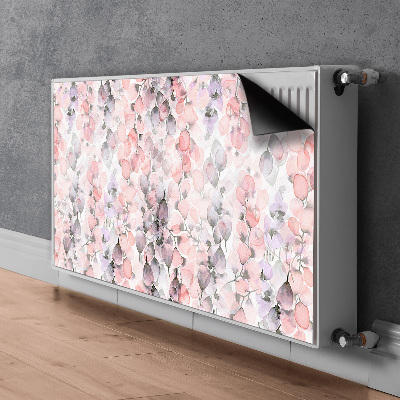 Magnetisk radiatorkåpa Målade blommor