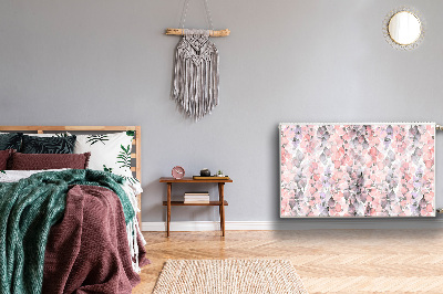 Magnetisk radiatorkåpa Målade blommor