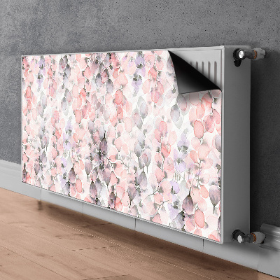 Magnetisk radiatorkåpa Målade blommor