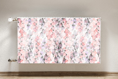 Magnetisk radiatorkåpa Målade blommor