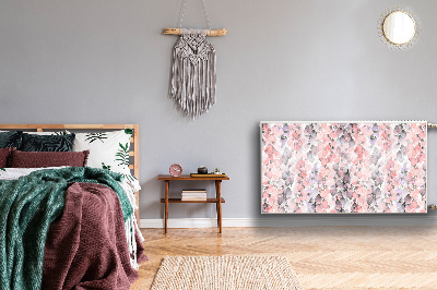 Magnetisk radiatorkåpa Målade blommor