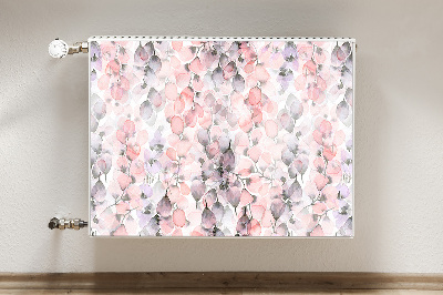 Magnetisk radiatorkåpa Målade blommor