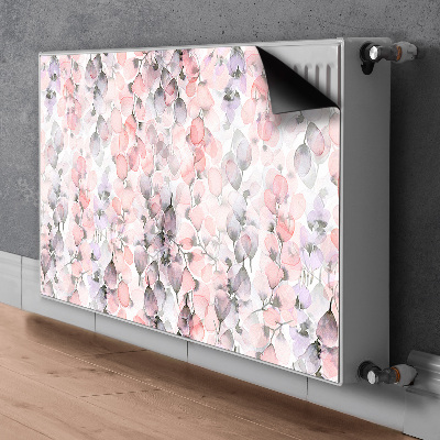 Magnetisk radiatorkåpa Målade blommor