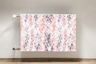 Magnetisk radiatorkåpa Målade blommor