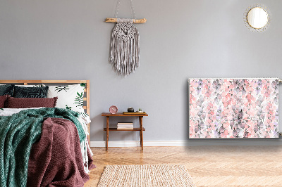 Magnetisk radiatorkåpa Målade blommor