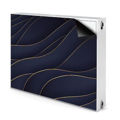Magnetisk radiatorkåpa Blå vågor